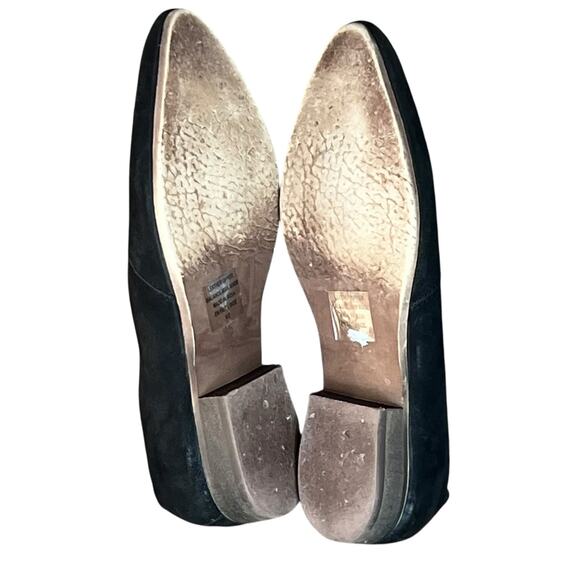 Seychelles Skein Loafer Shoes Women 9.5 Black Nubuck Leather Slip On Modern Boho - Picture 10 of 14